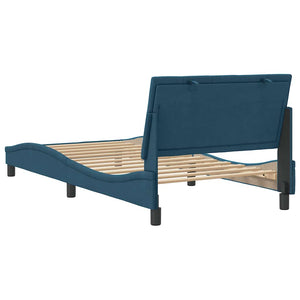 Bettgestell Blau 100x200 cm Samt