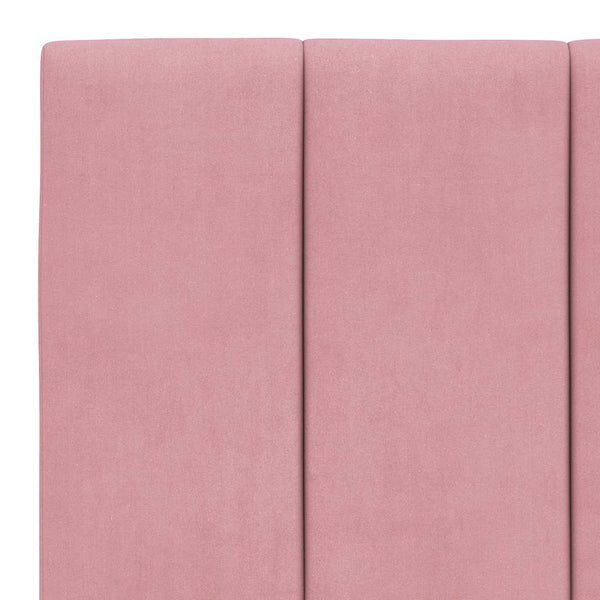 Rosa Samt Bettgestell 100x200 cm