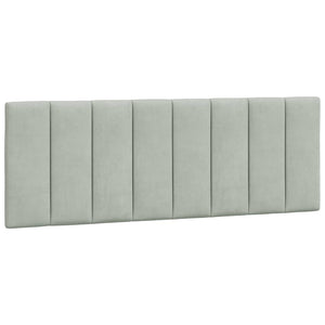 Bettgestell Hanko Hellgrau Samt 120x200 cm