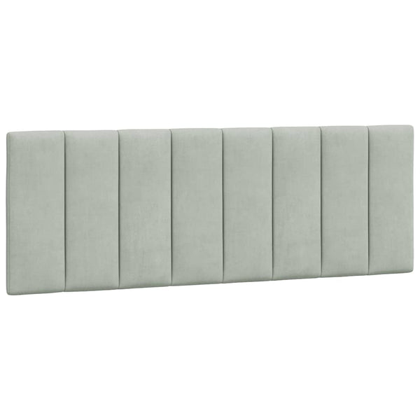 Bettgestell Hanko Hellgrau Samt 120x200 cm