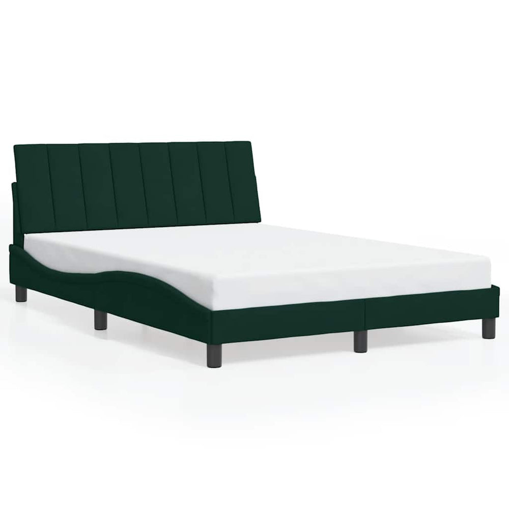 Bettgestell Dunkelgrün Samt 120x200 cm