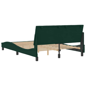Bettgestell Dunkelgrün Samt 120x200 cm
