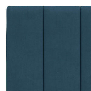 Bettgestell 120x200 cm Blau Samt