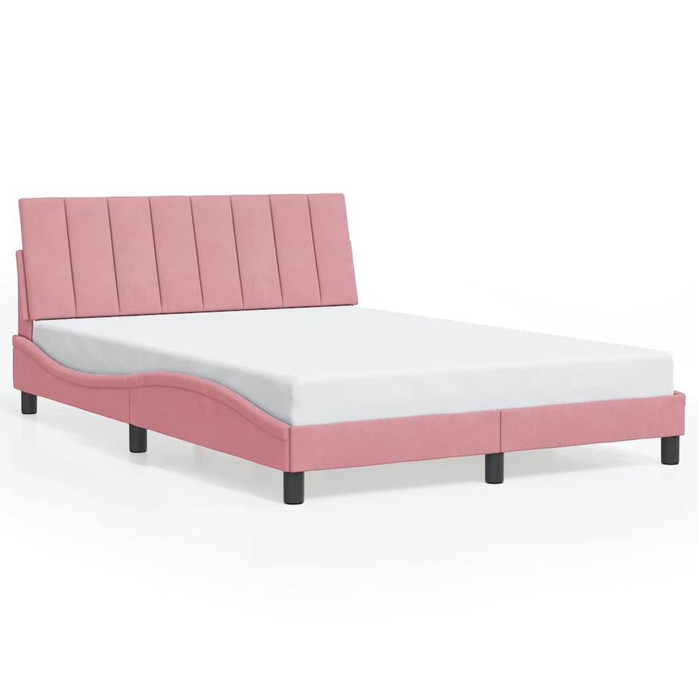 Bettgestell Hanko Rosa 120x200 cm Samt