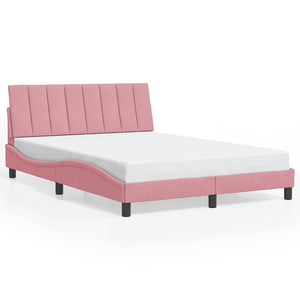 Bettgestell Hanko Rosa 120x200 cm Samt