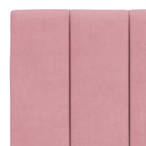 Bettgestell Hanko Rosa 120x200 cm Samt