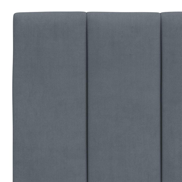 Bettgestell Samt Dunkelgrau 140x190 cm
