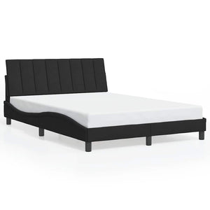 Bettgestell Schwarz 140x190 cm Samt