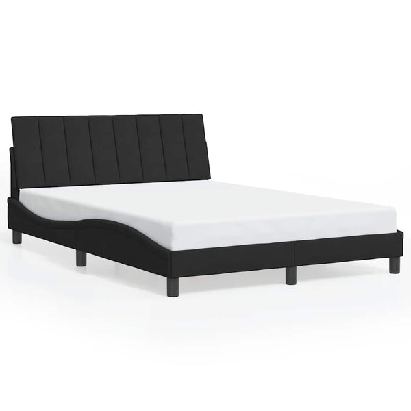 Bettgestell Schwarz 140x190 cm Samt