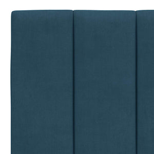 Bettgestell Blau 140x190 cm Samt