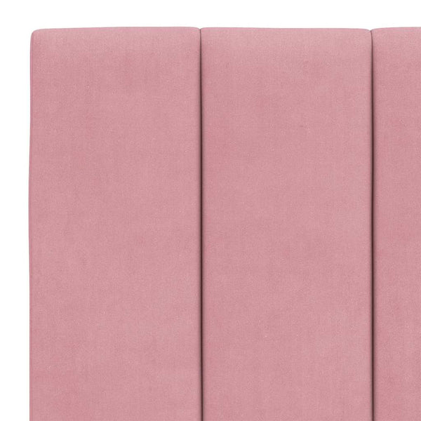 Bettgestell Hanko Rosa 140x190 cm Samt