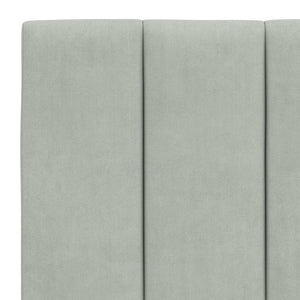 Bettgestell Hanko Hellgrau 140x200 cm Samt