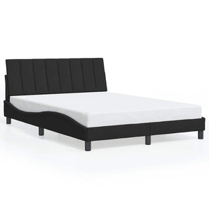 Bettgestell Hanko Schwarz Samt 140x200 cm