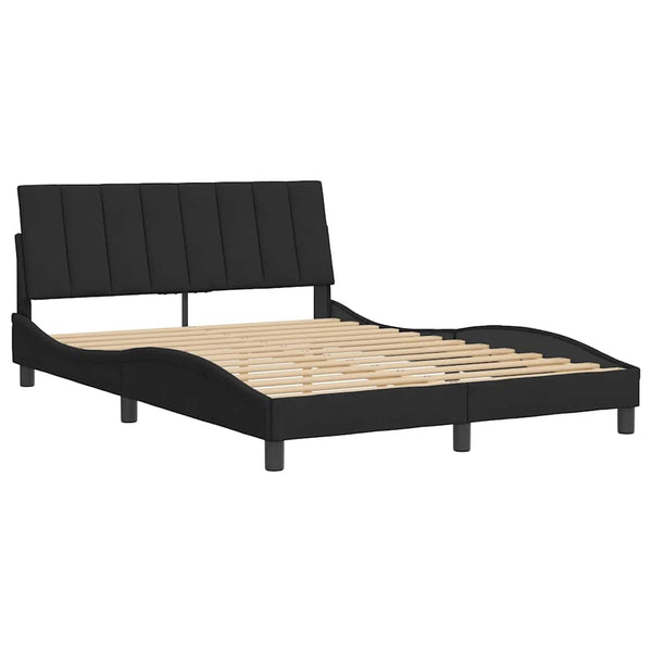 Bettgestell Hanko Schwarz Samt 140x200 cm