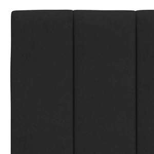 Bettgestell Hanko Schwarz Samt 140x200 cm