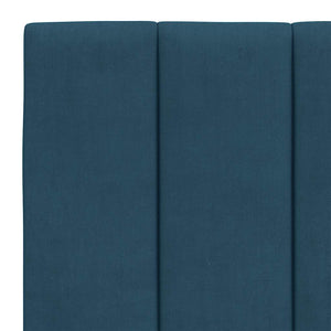 Bettgestell Hanko Blau 140x200 cm Samt