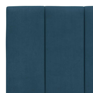 Bettgestell Hanko Blau 160x200 cm Samt