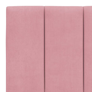 vidaXL Bed Frame without Mattress "Hanko" Pink 160x200 cm Velvet