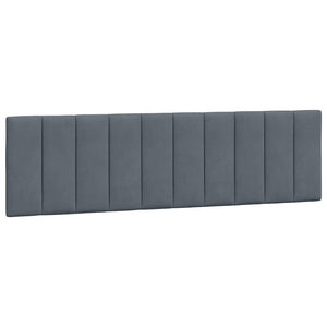 vidaXL Bed Frame without Mattress "Hanko" Dark Gray 180x200 cm Velvet