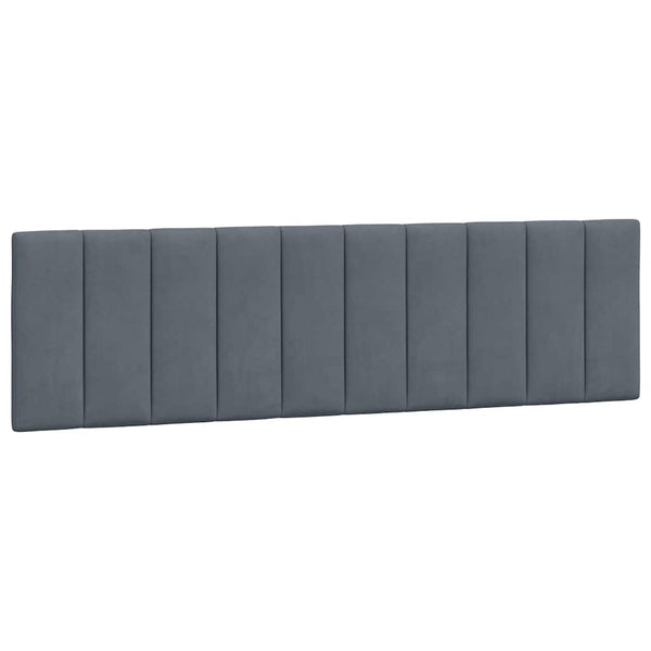 vidaXL Bed Frame without Mattress "Hanko" Dark Gray 180x200 cm Velvet