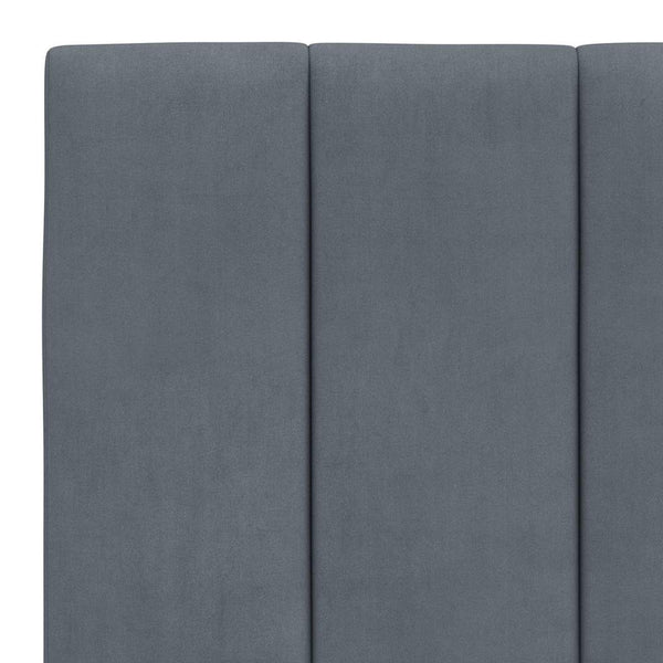 vidaXL Bed Frame without Mattress "Hanko" Dark Gray 180x200 cm Velvet