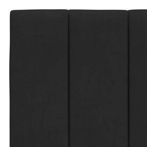 vidaXL Bed Frame without Mattress "Hanko" Black 180x200 cm Velvet
