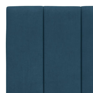 vidaXL Bed Frame without Mattress "Hanko" Blue 180x200 cm Velvet