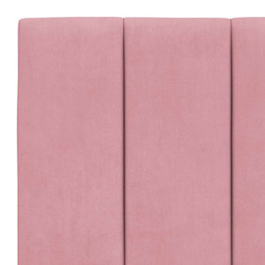 vidaXL Bed Frame without Mattress "Hanko" Pink 180x200 cm Velvet