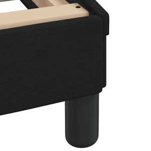vidaXL Bed Frame without Mattress "Hanko" Black 200x200 cm Velvet