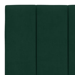 vidaXL Bed Frame without Mattress "Hanko" Dark Green 200x200 cm Velvet