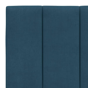 vidaXL Bed Frame without Mattress "Hanko" Blue 200x200 cm Velvet
