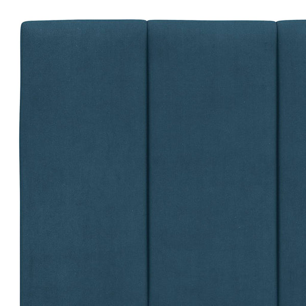 vidaXL Bed Frame without Mattress "Hanko" Blue 200x200 cm Velvet