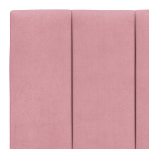 vidaXL Bed Frame without Mattress "Hanko" Pink 200x200 cm Velvet