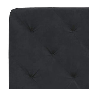 vidaXL Bed Frame without Mattress Black 90x200 cm Velvet