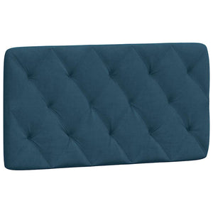 vidaXL Bed Frame without Mattress Blue 100x200 cm Velvet