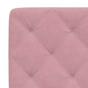 vidaXL Bed Frame without Mattress Pink 120x200 cm Velvet