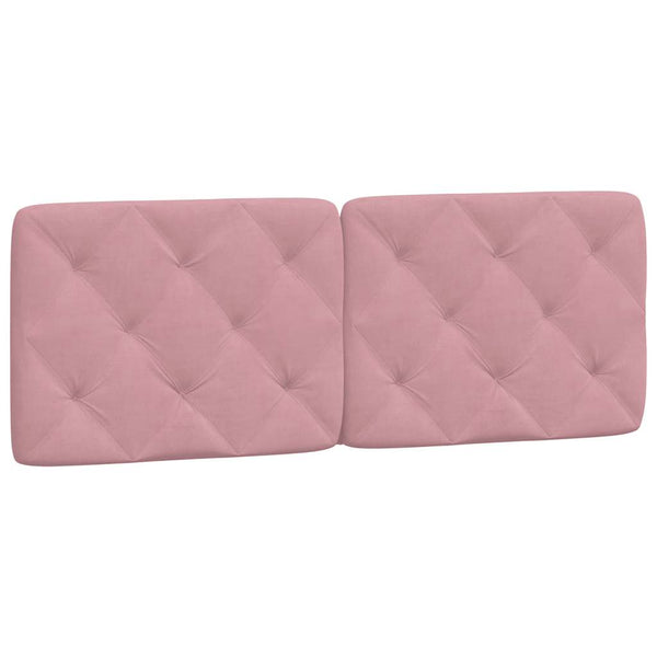 vidaXL Bed Frame without Mattress Pink 140x190 cm Velvet