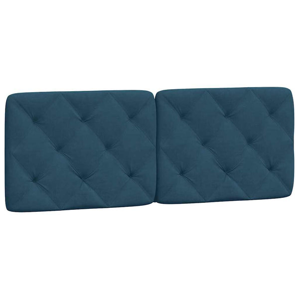 vidaXL Bed Frame without Mattress Blue 140x200 cm Velvet