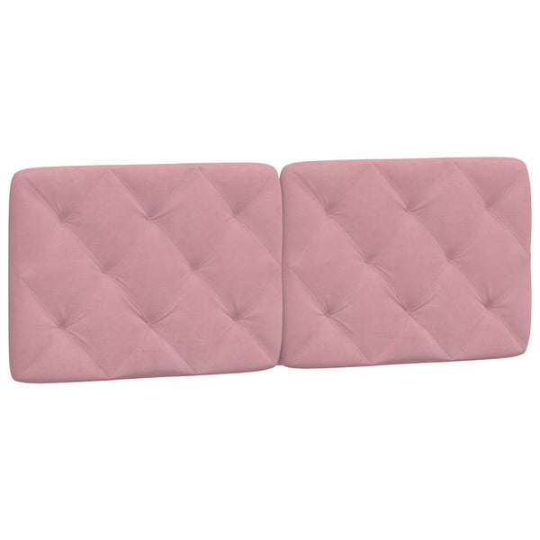 vidaXL Bed Frame without Mattress Pink 140x200 cm Velvet