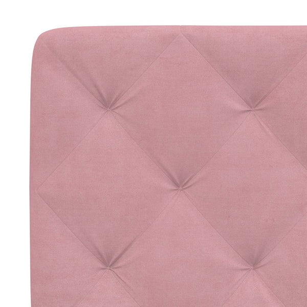 vidaXL Bed Frame without Mattress Pink 140x200 cm Velvet