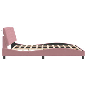 vidaXL Bed Frame without Mattress Pink 180x200 cm Velvet