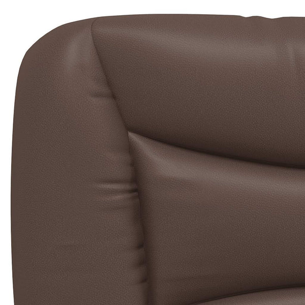 vidaXL Bed Frame without Mattress "Hvar" Brown 80x200 cm Faux Leather