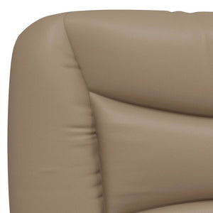 vidaXL Bed Frame without Mattress "Hvar" Cappuccino Brown 80x200 cm Faux Leather