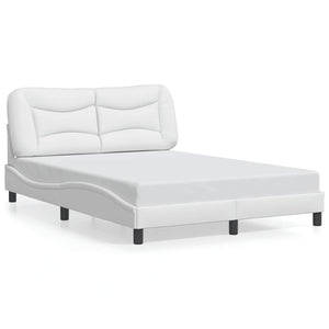vidaXL Bed Frame without Mattress "Hvar" White 120x200 cm Faux Leather