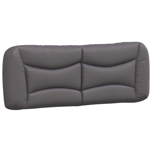 vidaXL Bed Frame without Mattress "Hvar" Grey 140x190 cm Faux Leather