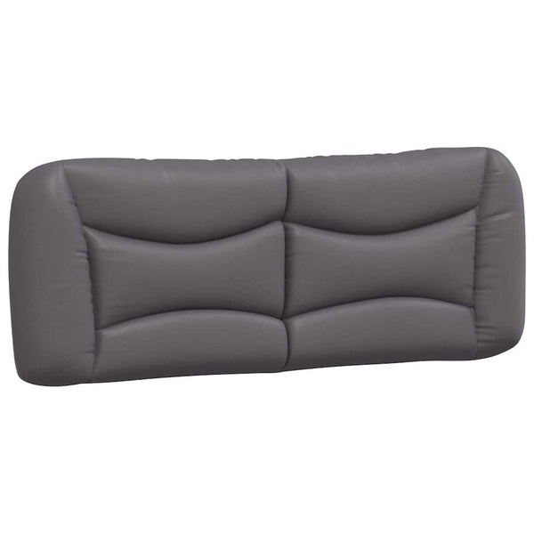 vidaXL Bed Frame without Mattress "Hvar" Grey 140x190 cm Faux Leather