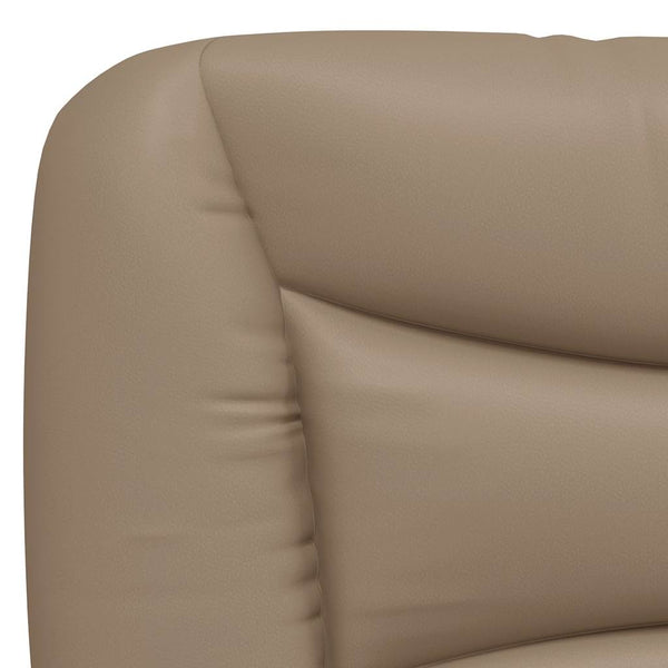 vidaXL Bed Frame without Mattress "Hvar" Cappuccino Brown 140x200 cm Faux Leather