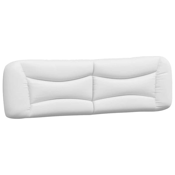 vidaXL Bed Frame without Mattress "Hvar" White and Black 180x200 cm Faux Leather