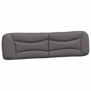 vidaXL Bed Frame without Mattress "Hvar" Grey 200x200 cm Faux Leather