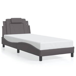 vidaXL Bed Frame "Viana" Without Mattress Grey 80x200 cm Faux Leather